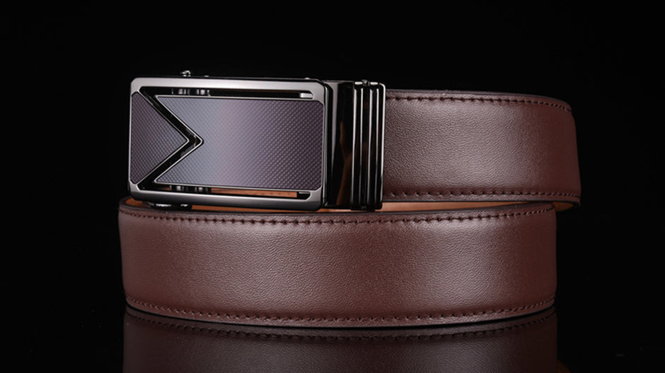 Genuine Cowhide Leather Belt with Water-Resistant Coating for Men | Premium Dress & Casual Wear Accessory | Thomler