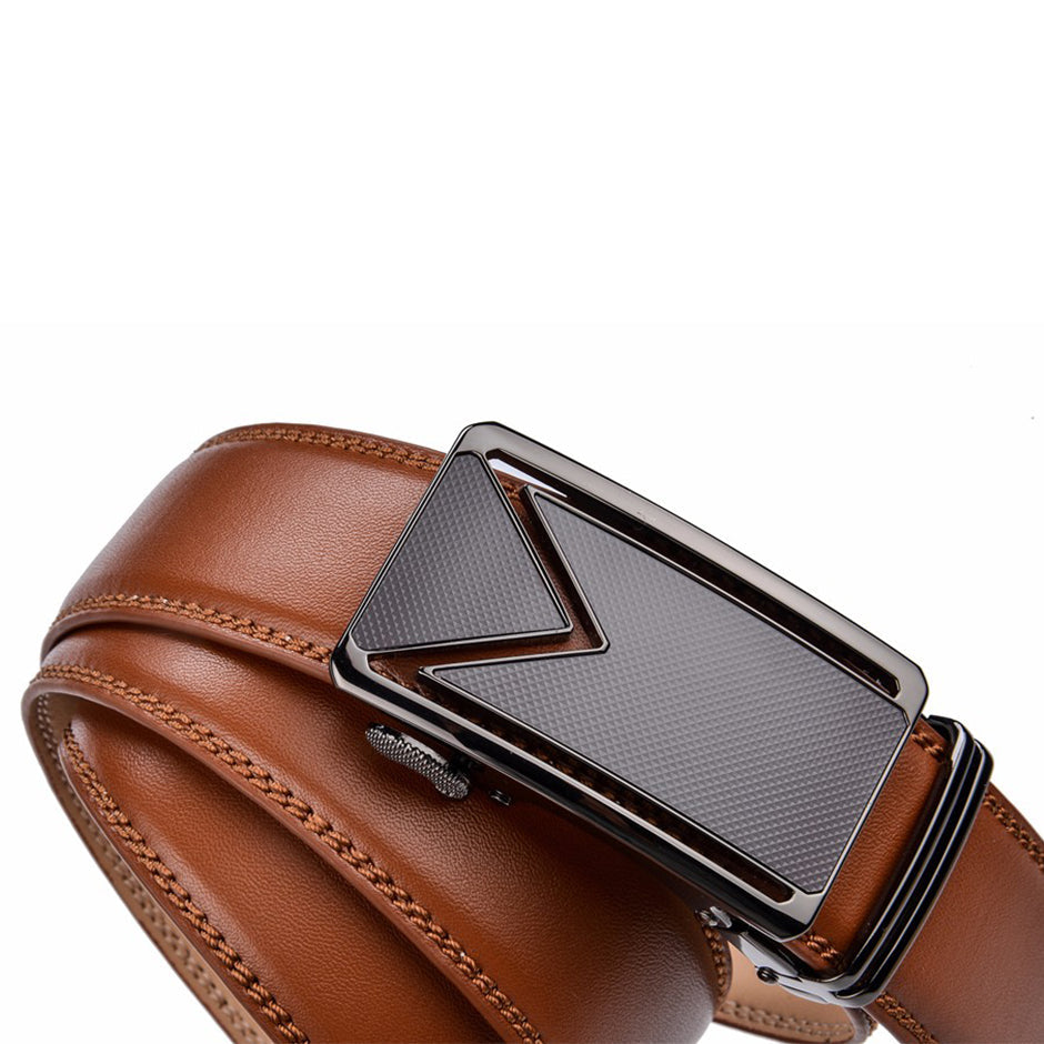 Full-Grain Cowhide Dress Belt for Men – Waterproof & Scratch-Resistant Genuine Leather Belt with Classic Buckle for Suits, Jeans & | Thomler