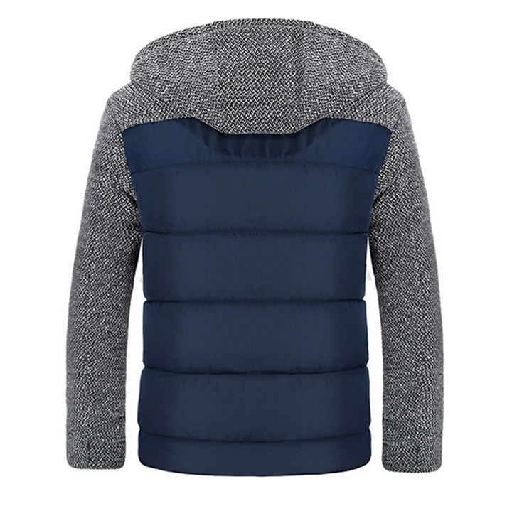 Insulated Polyester Fleece Jacket - Water-Resistant Outerwear for Cold Weather - Men's Casual Winter Coat with Scratch Protection | Thomler