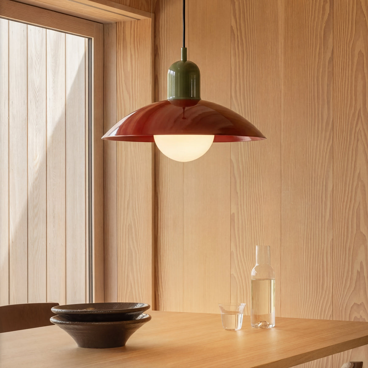 Round Iron Pendant Light with Adjustable 59 in Cable for Kitchen Island, Dining Table & Living Room | Scandinavian Modern Design in 20 | Thomler