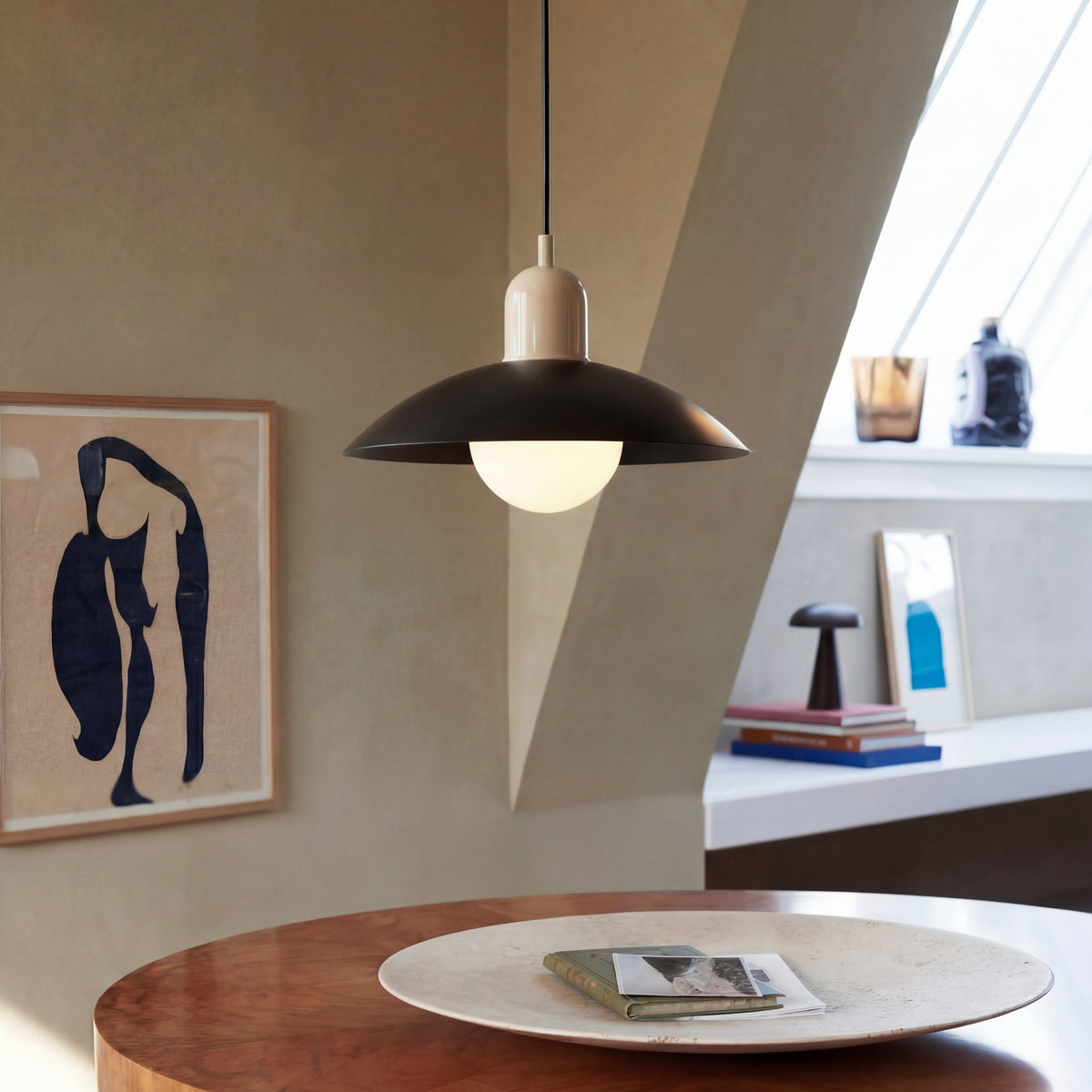 Round Iron Pendant Light with Adjustable 59 in Cable for Kitchen Island, Dining Table & Living Room | Scandinavian Modern Design in 20 | Thomler