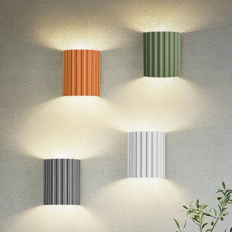 Round LED Wall Sconce Light for Bedroom, Living Room & Hallway – Modern Minimalist Accent Lighting Fixture in 4 Colors | Thomler