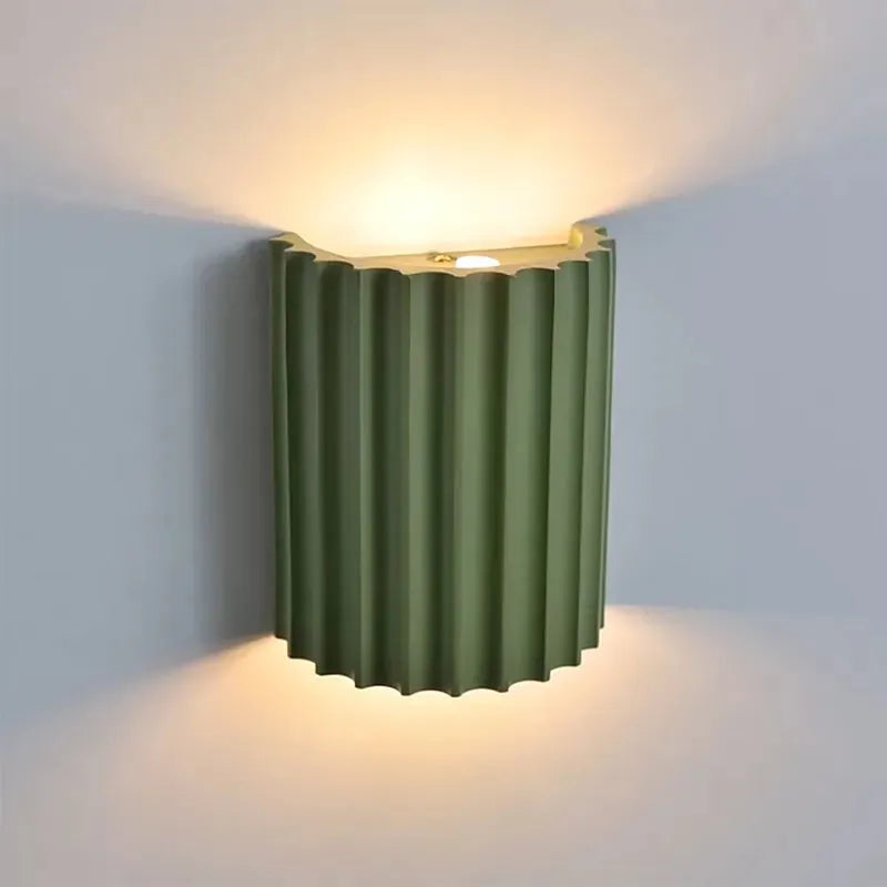 Round LED Wall Sconce Light for Bedroom, Living Room & Hallway – Modern Minimalist Accent Lighting Fixture in 4 Colors | Thomler