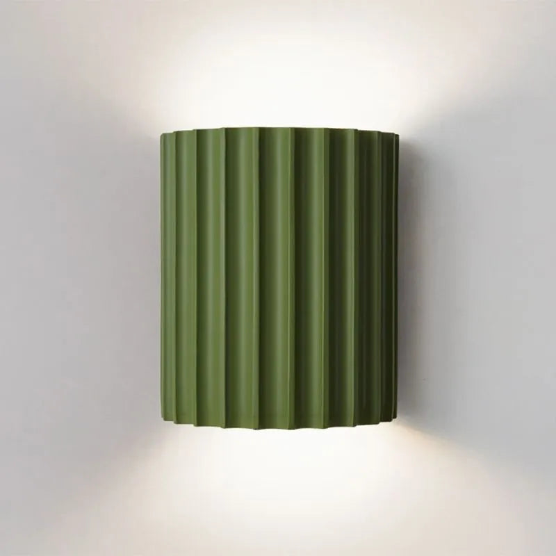 Round LED Wall Sconce Light for Bedroom, Living Room & Hallway – Modern Minimalist Accent Lighting Fixture in 4 Colors | Thomler