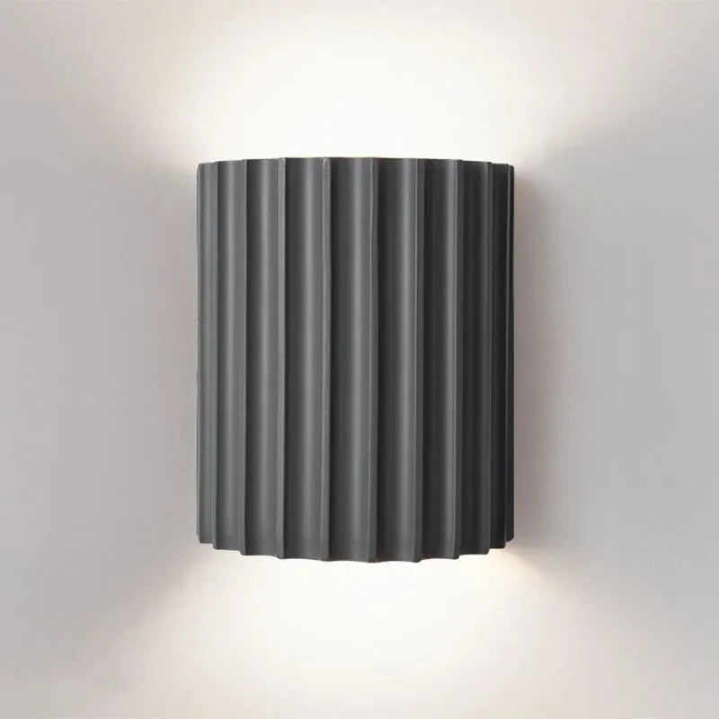 Round LED Wall Sconce Light for Bedroom, Living Room & Hallway – Modern Minimalist Accent Lighting Fixture in 4 Colors | Thomler
