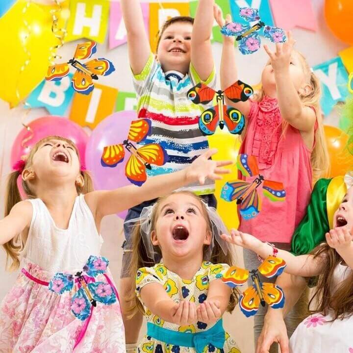 Wind-Up Flying Butterfly Surprise for Greeting Cards & Books | Novelty Gift Toy for Weddings Parties Birthdays | Thomler