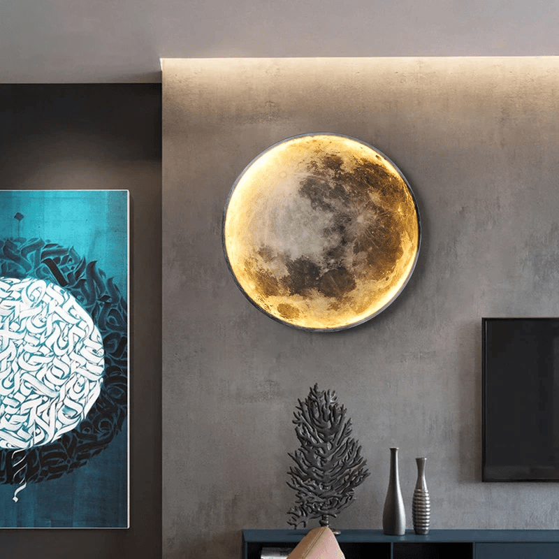 Wall Lamp Alloy LED 10.0–15.0 m² Dimmable Moon Bedroom Living Room Ambient Lighting Fixture | Thomler