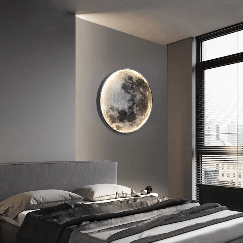 Wall Lamp Alloy LED 10.0–15.0 m² Dimmable Moon Bedroom Living Room Ambient Lighting Fixture | Thomler