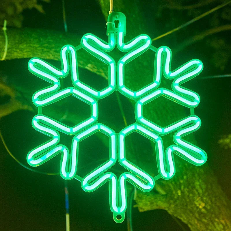Outdoor LED Snowflake String Lights – Weatherproof Holiday Illumination for Patios, Yards & Porches | Thomler