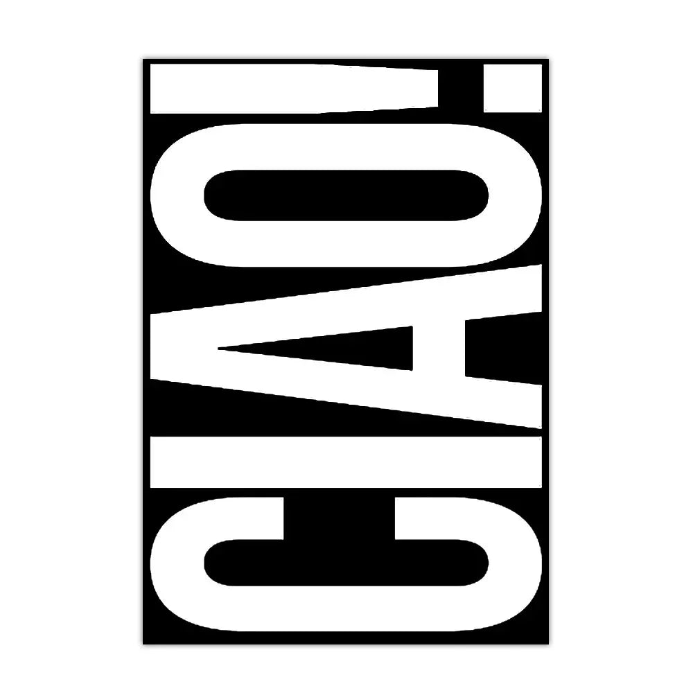 Modern Typography Canvas Print – Minimalist Italian Phrase Wall Art for Living Room & Bedroom | Thomler