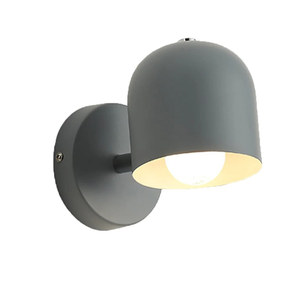 Wall Lamp Iron Glass 6.7 in White Flush Mount Bedroom Hallway Sconce Lighting Fixture Modern Minimalist | Thomler