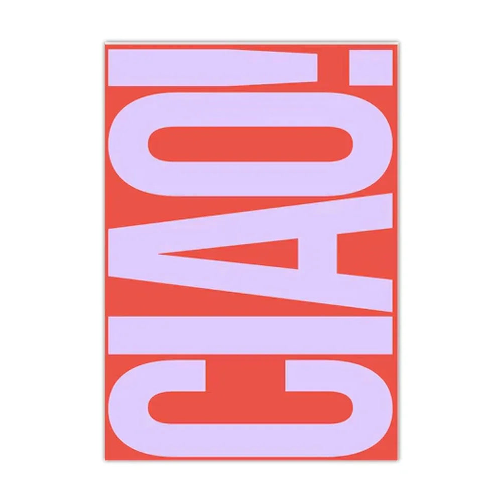 Modern Typography Canvas Print – Minimalist Italian Phrase Wall Art for Living Room & Bedroom | Thomler