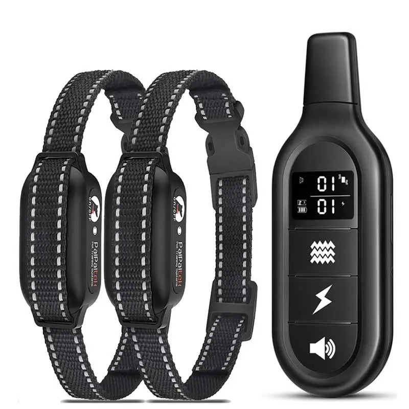 Remote Dog Training Collar with 3300 ft Range, Waterproof Rechargeable System, Vibration Sound & Static Modes for Obedience & Bark Control | Thomler
