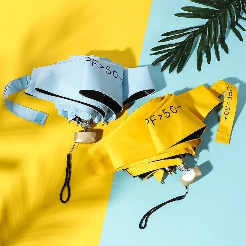 Ultra-Compact Folding Umbrella – Waterproof Rain & Sun Protection for Travel | Thomler