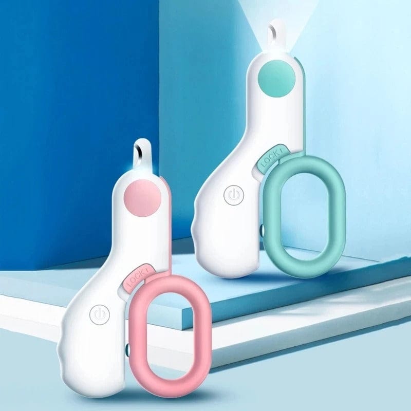 Pet Nail Clippers Plastic LED 10.5 cm Safe Precise Trimming For Dogs Cats Home Grooming Tool | Thomler