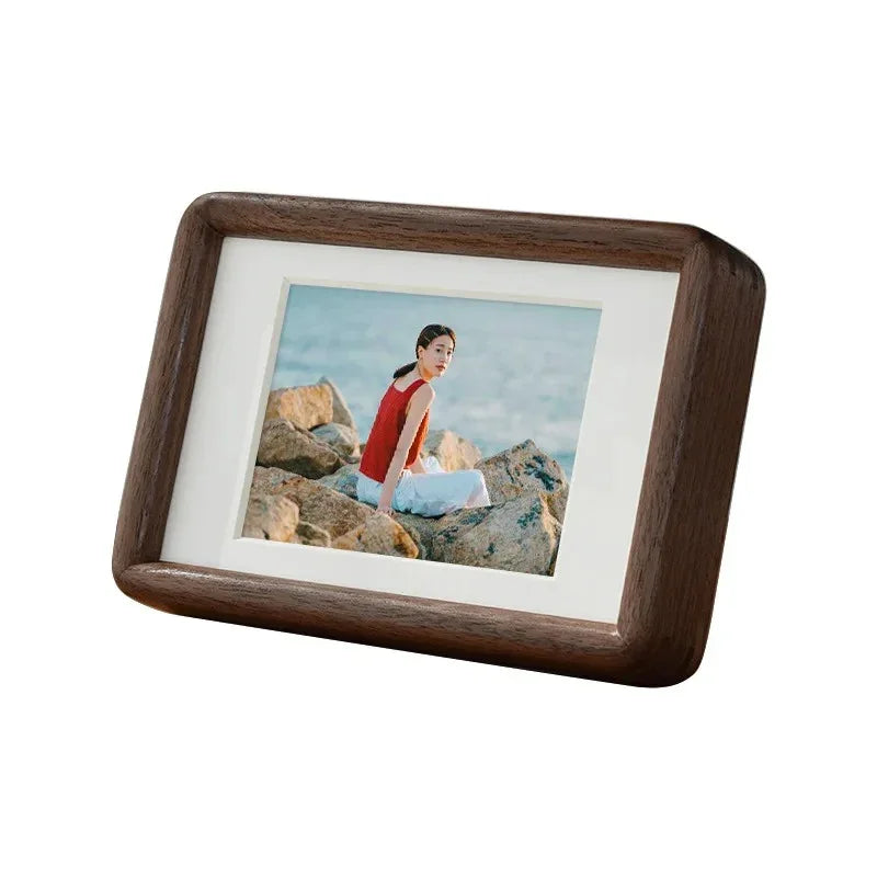 Photo Frame Solid Hardwood A4 21.0 cm x 29.7 cm Portrait Display Living Room Wedding Picture Frame Handmade Wooden Decor | Thomler