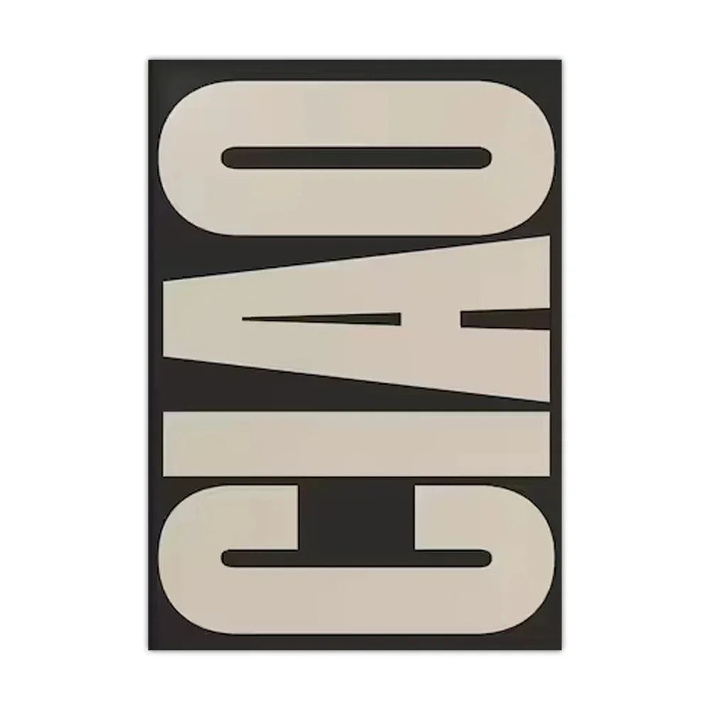 Modern Typography Canvas Print – Minimalist Italian Phrase Wall Art for Living Room & Bedroom | Thomler