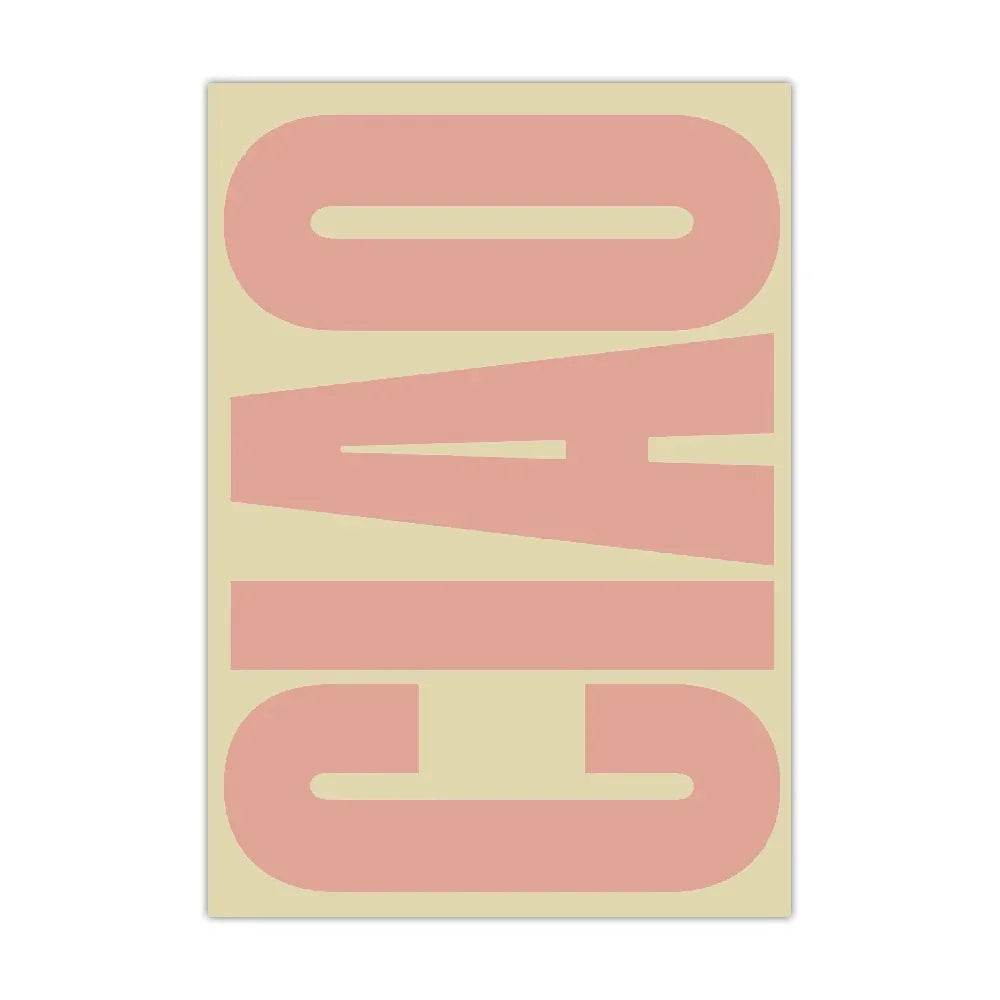Modern Typography Canvas Print – Minimalist Italian Phrase Wall Art for Living Room & Bedroom | Thomler