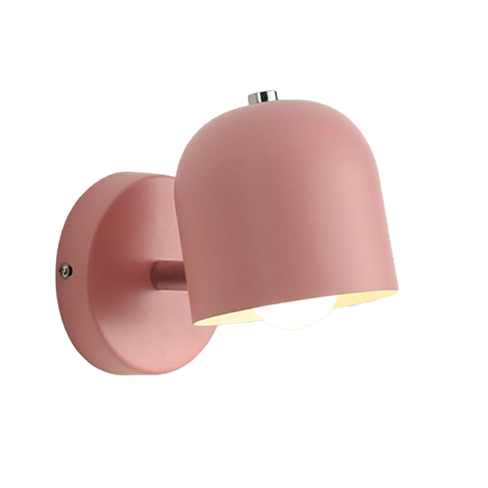 Wall Lamp Iron Glass 6.7 in White Flush Mount Bedroom Hallway Sconce Lighting Fixture Modern Minimalist | Thomler