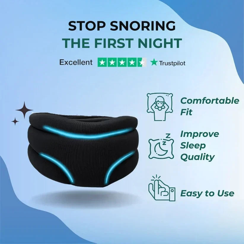 Adjustable Neck Support Brace for Sleep – Snoring Relief & Neck Pain Reduction – Breathable Design for Men & Women – Ergonomic Sleep | Thomler