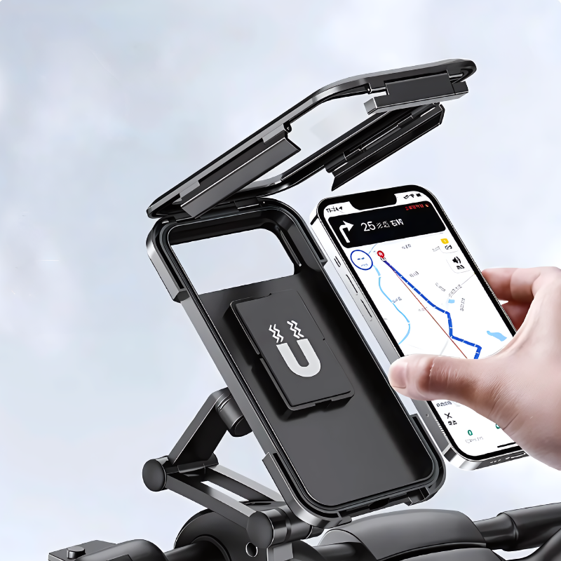 Waterproof Bike Phone Mount with 360° Rotation & Touchscreen Access for Cycling Navigation GPS Maps | Thomler