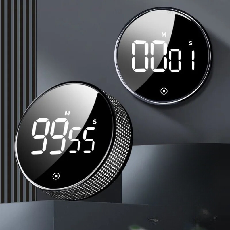 Digital Kitchen Timer with LED Display, Magnetic Back & 3-Level Alarm for Cooking, Study & Classroom | Thomler