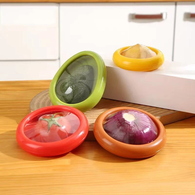 Silicone Produce Storage Containers with Airtight Lids - Keep Fruits & Vegetables Fresh Longer - Dishwasher Safe Fridge Organizers for | Thomler