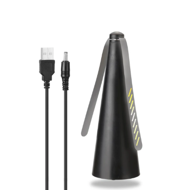 Battery-Powered Tabletop Fly Deterrent Fan with Light-Refraction Technology for Outdoor Dining, Picnics & Patios | Thomler