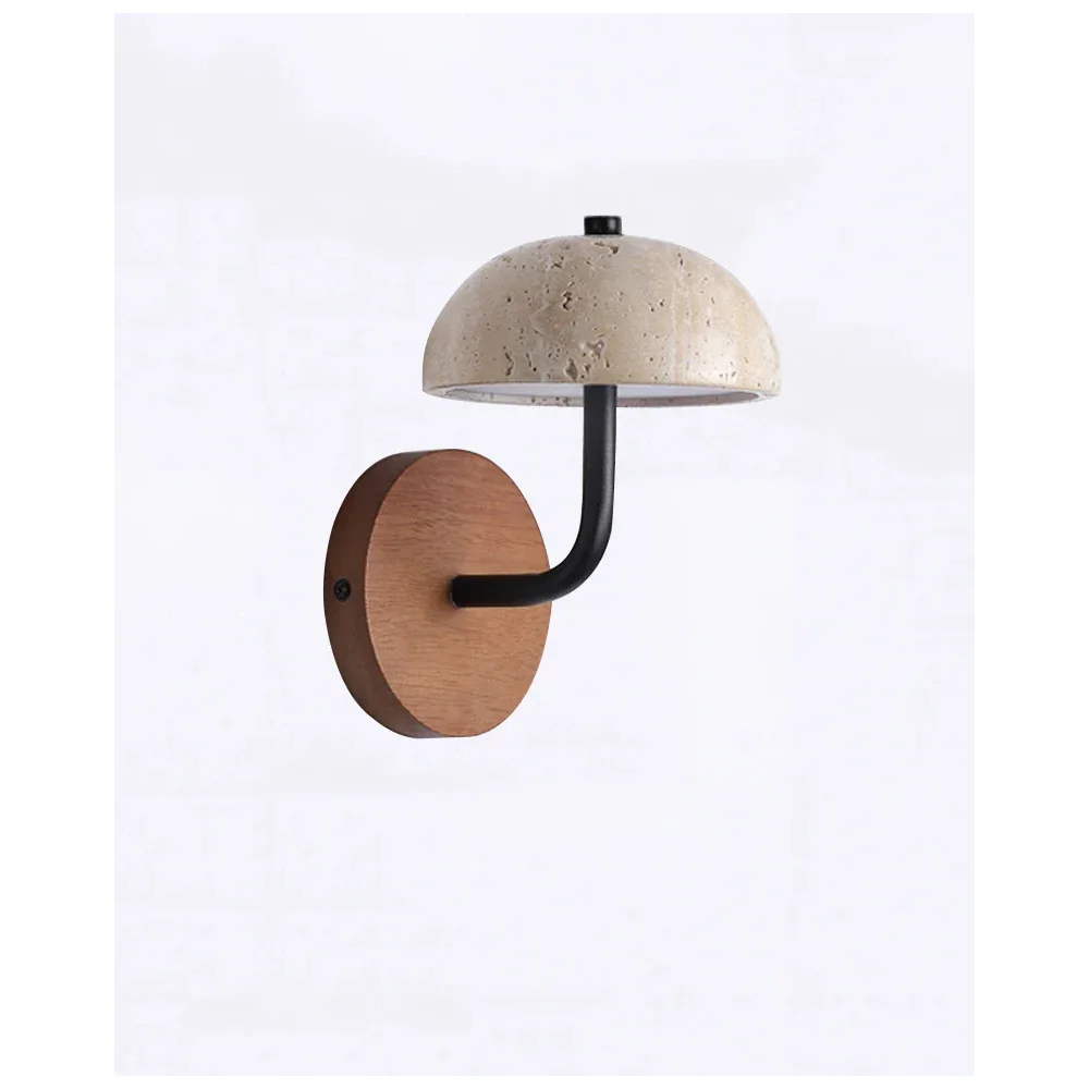 Wall Lamp Marble 8.7 in Warm White Bedroom Living Room Modern Wabi Sabi Sconce Accent Lighting Fixture | Thomler