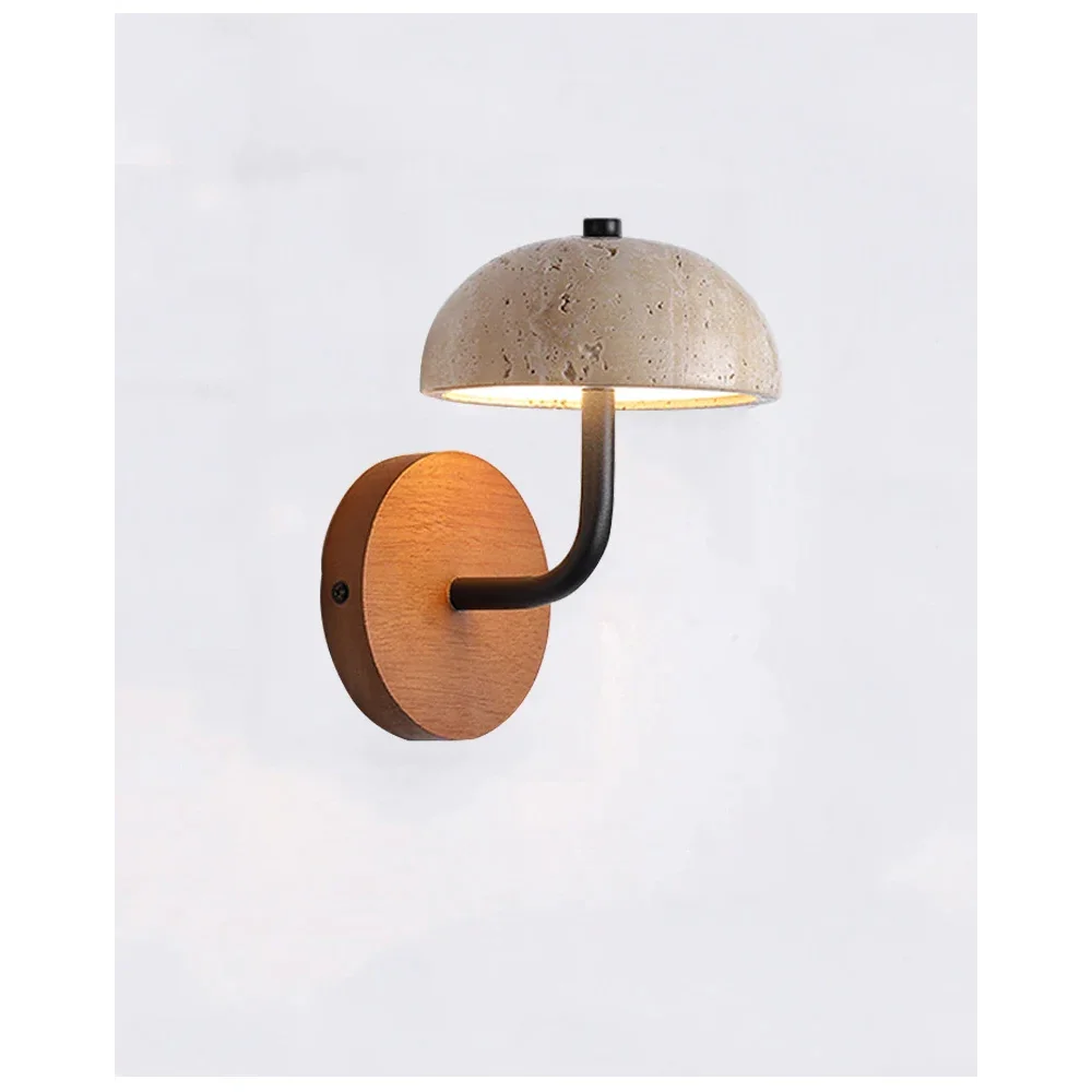 Wall Lamp Marble 8.7 in Warm White Bedroom Living Room Modern Wabi Sabi Sconce Accent Lighting Fixture | Thomler