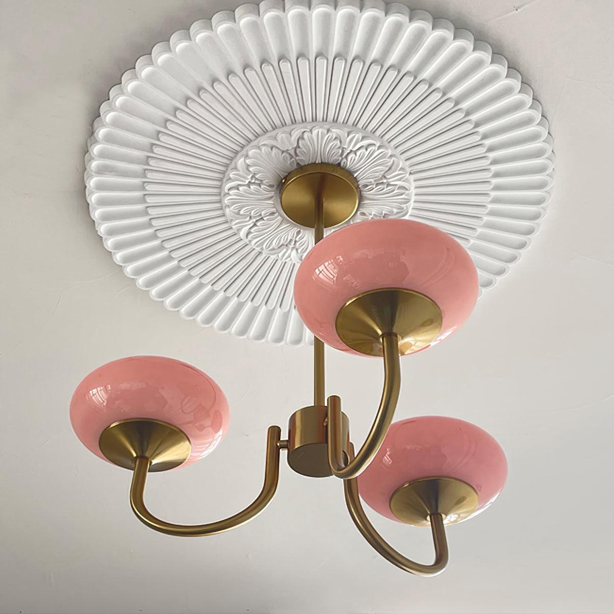 Handblown Glass Globe Chandelier with Gold or Chrome Finish – 3 or 5 Light Dining Room Pendant for Kitchen Island, Bedroom, Living Room | Thomler