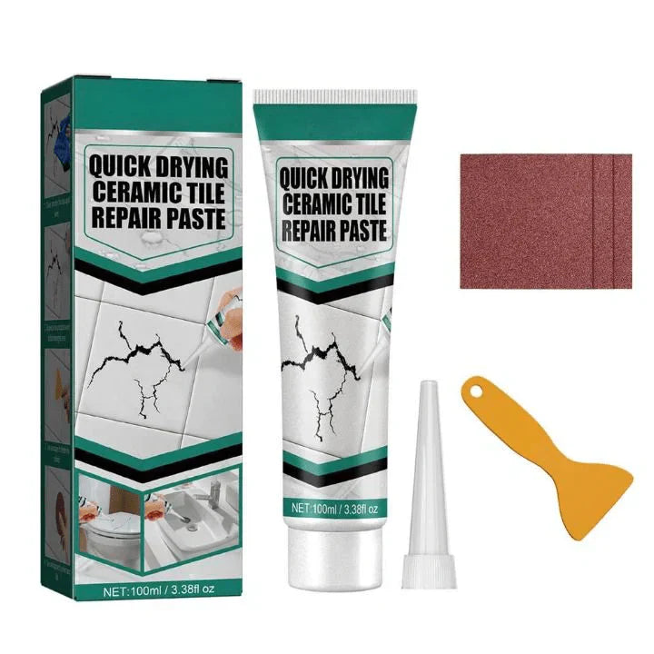 Tile Repair Paste Quick-Drying 100 ml Waterproof Ceramic Porcelain Marble Wall Floor Restoration DIY Kit | Thomler