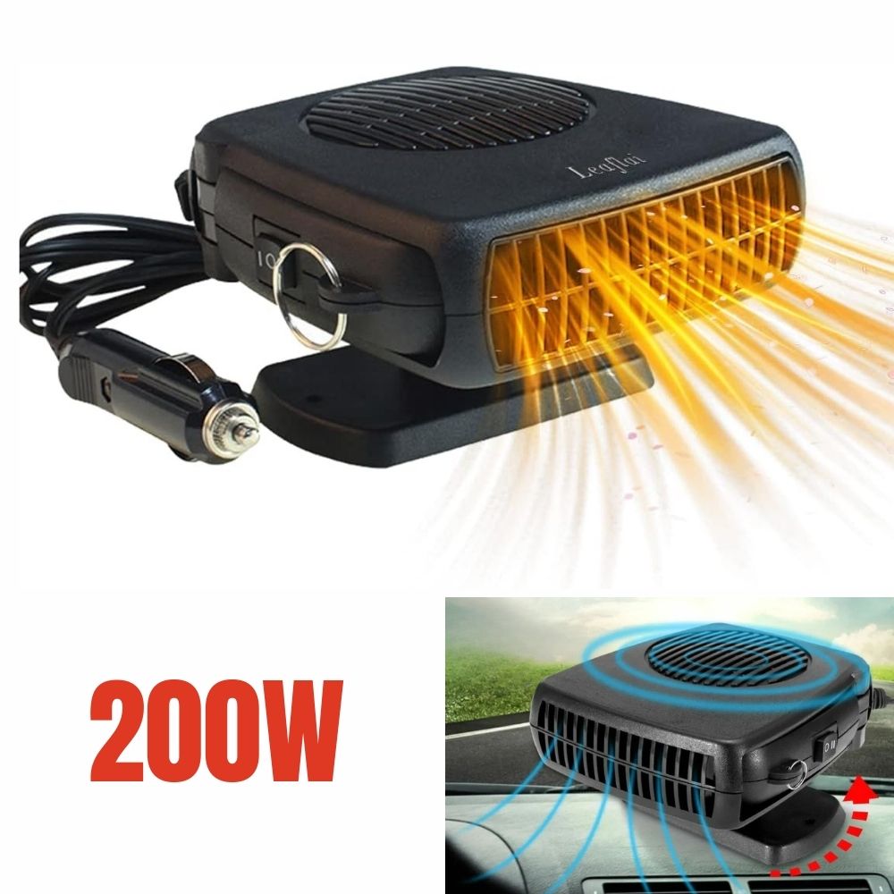 Portable 12V Vehicle Cabin Heater with Ceramic Element – Dual Power Settings for Rapid Windshield Defrosting & Interior Warmth | Thomler