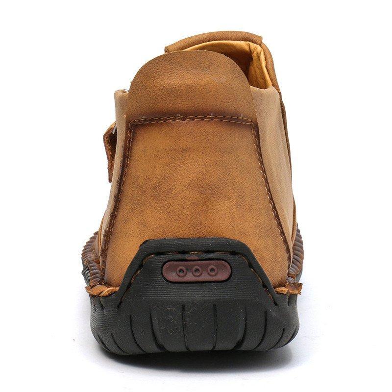 Leather Ankle Boots for Men with Side Zip & Non-Slip Sole – Handcrafted Casual Footwear for Everyday Wear & Weekend Outings | Thomler