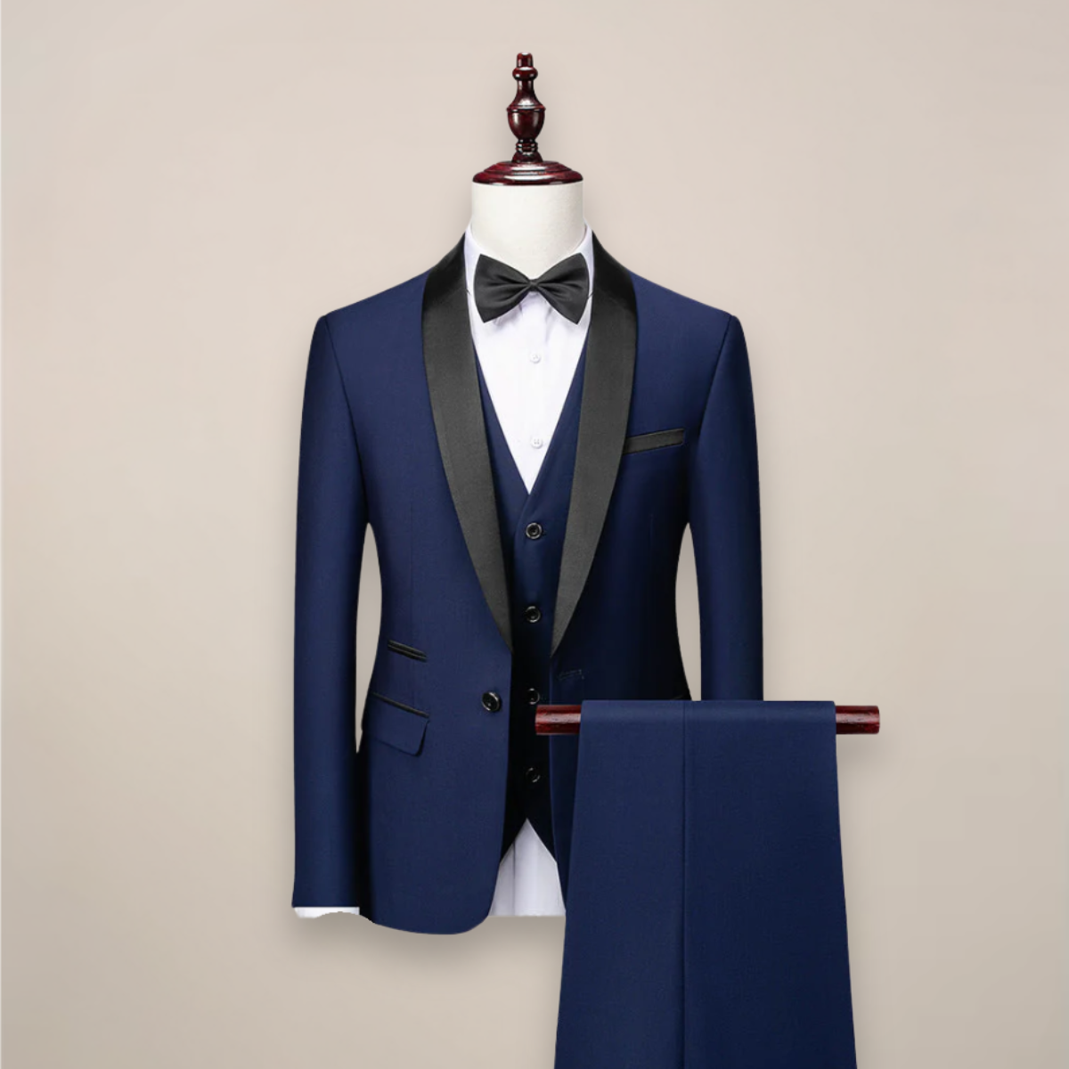 Formal 3-Piece Suit Set for Men – Jacket, Vest & Pants – Wedding, Prom & Black-Tie Events – Classic & Contemporary Tailored Fit | Thomler
