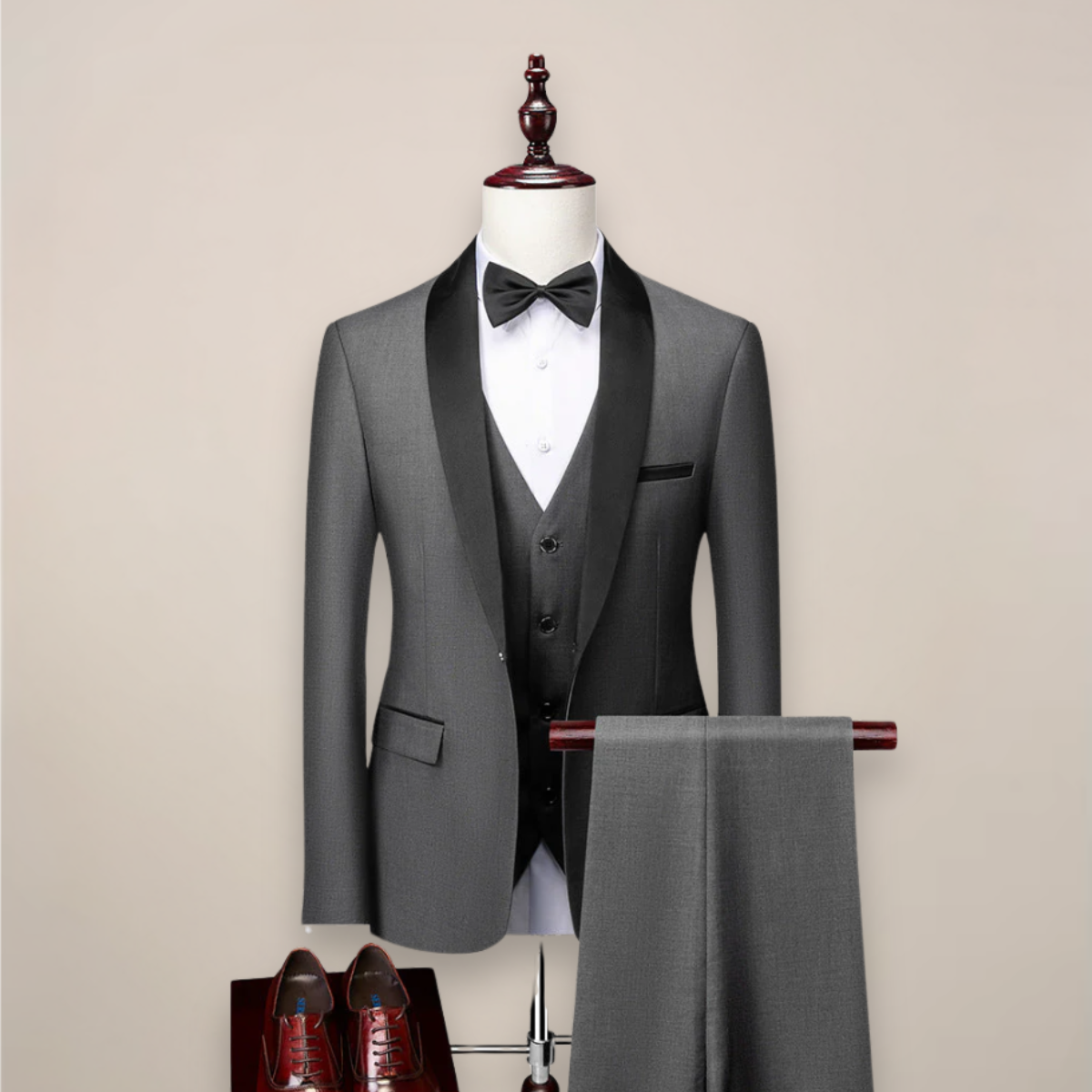 Formal 3-Piece Suit Set for Men – Jacket, Vest & Pants – Wedding, Prom & Black-Tie Events – Classic & Contemporary Tailored Fit | Thomler