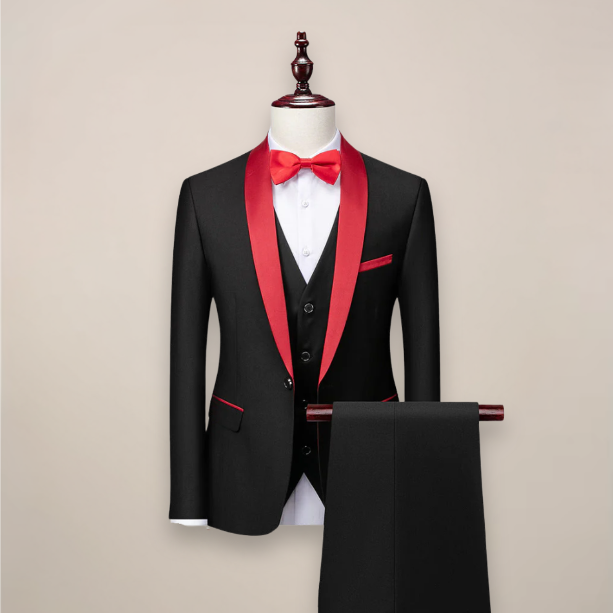 Formal 3-Piece Suit Set for Men – Jacket, Vest & Pants – Wedding, Prom & Black-Tie Events – Classic & Contemporary Tailored Fit | Thomler