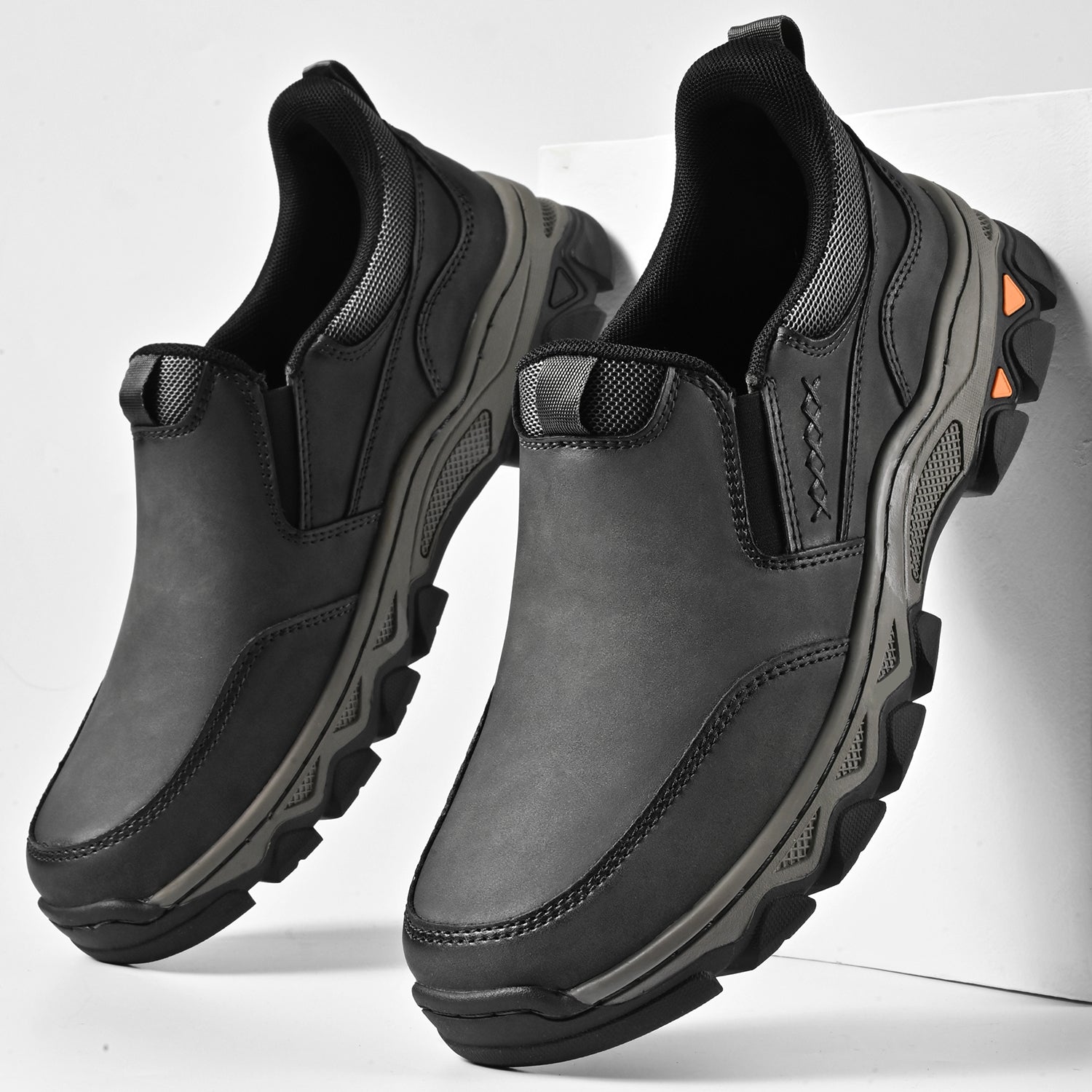 Men's Arch Support Slip-On Loafers for All-Day Walking & Standing | Posture-Correcting Footbed | Thomler
