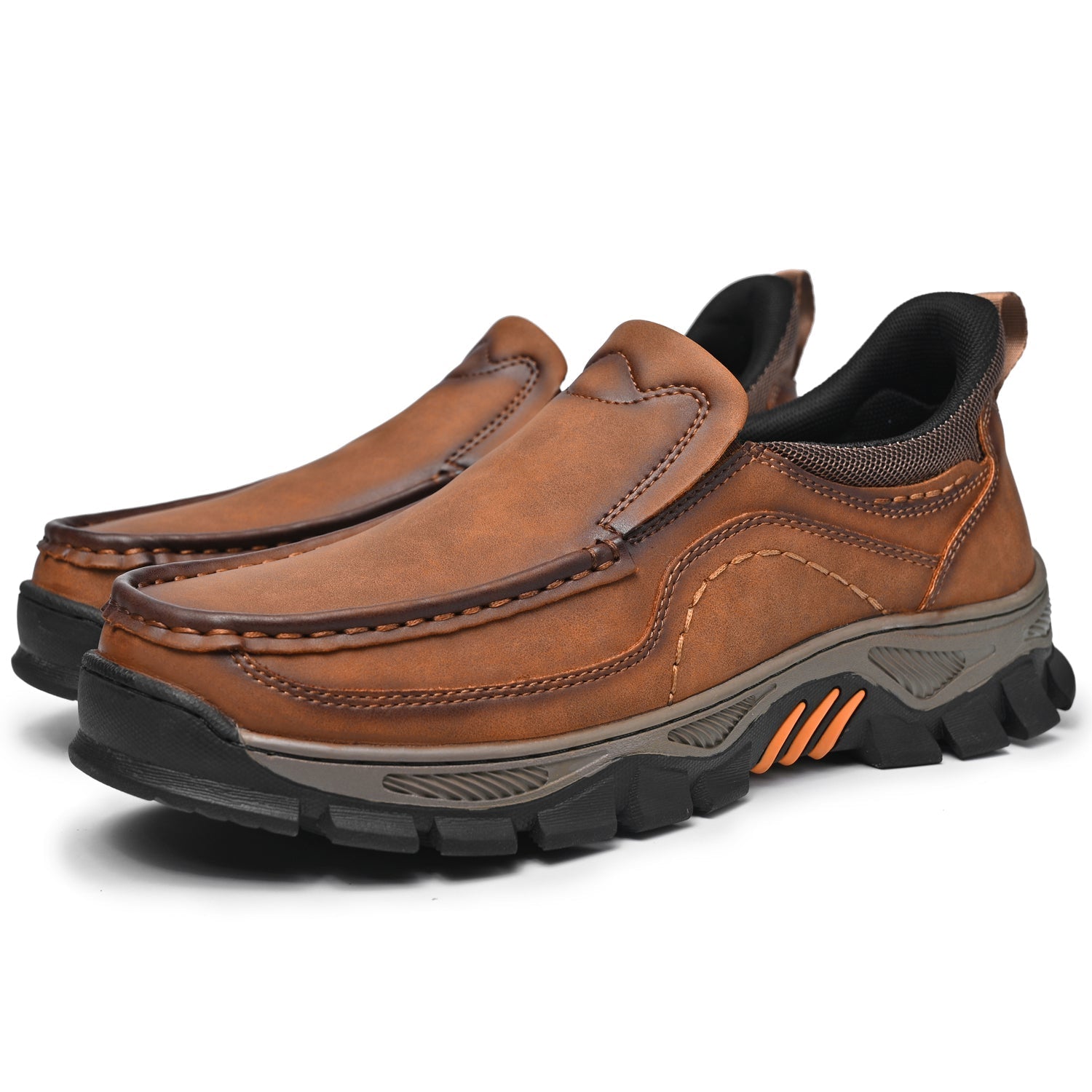 Men's Slip-On Footbed Loafers for All-Day Arch Support & Alignment | Cushioned Walking Sneakers with Ergonomic Sole for Pain Relief & | Thomler