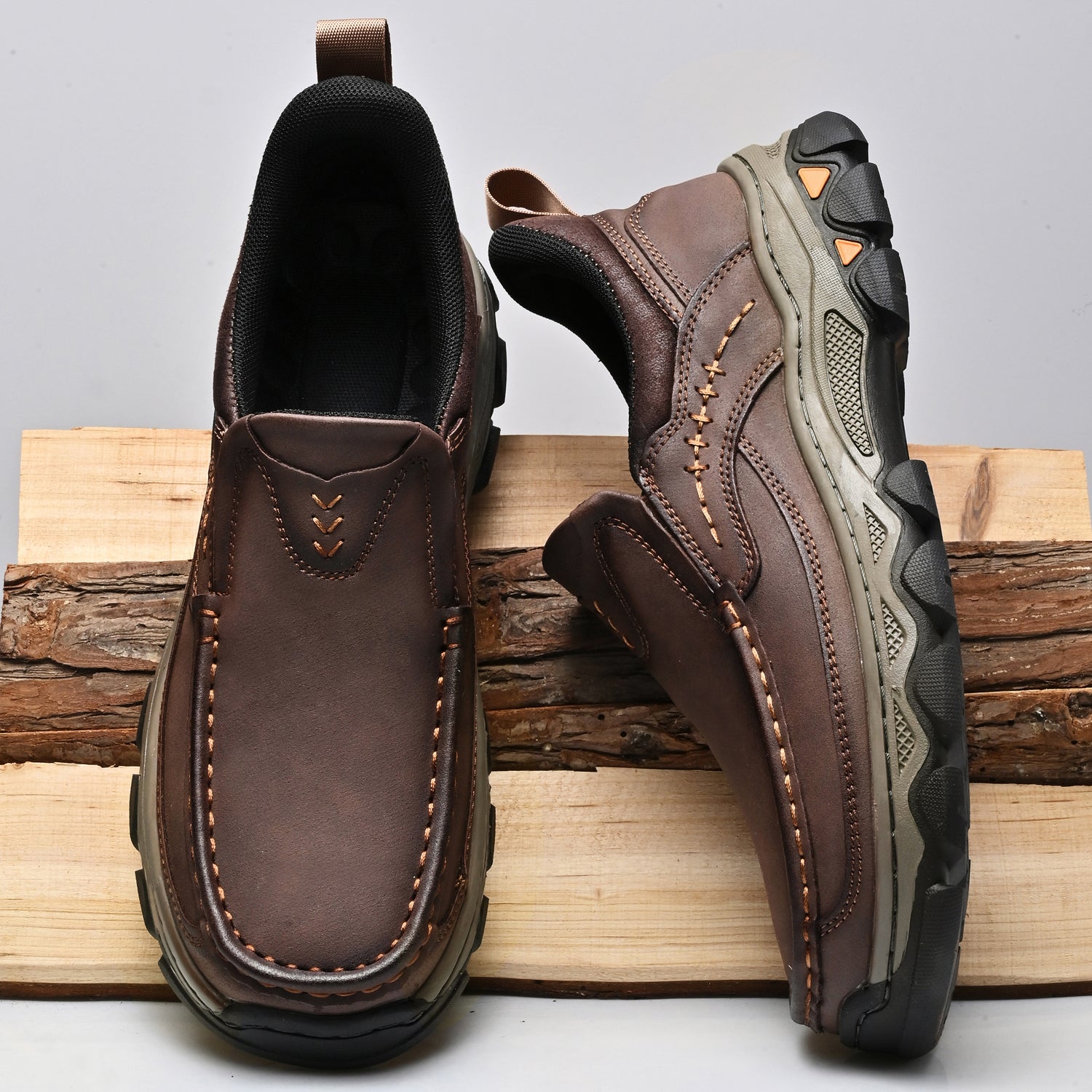 Men's Arch Support Loafers for All-Day Comfort & Posture Alignment – Cushioned Sole, Non-Slip Tread, Breathable Upper – Perfect for Work | Thomler
