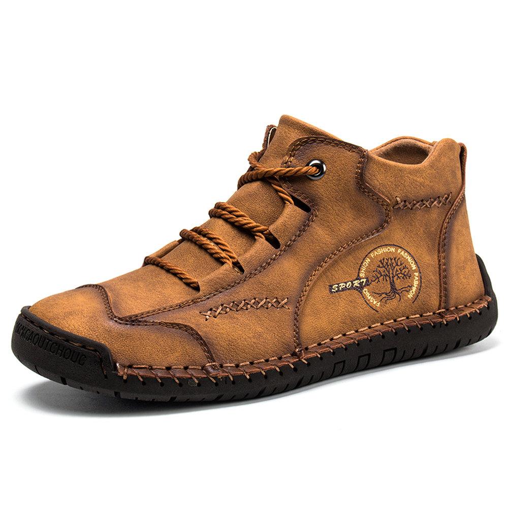 Supportive Leather Boots for Men with Cushioned Arch Support & Slip-Resistant Outsole for Everyday Comfort & Travel | Thomler