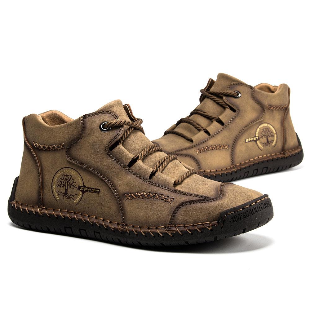 Supportive Leather Boots for Men with Cushioned Arch Support & Slip-Resistant Outsole for Everyday Comfort & Travel | Thomler