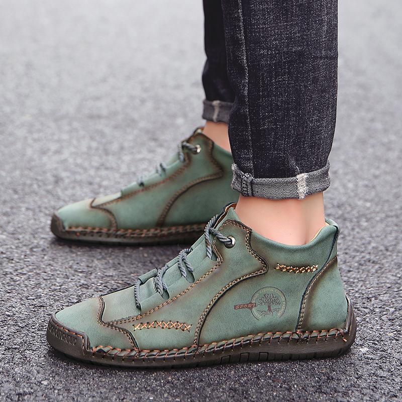 Supportive Leather Boots for Men with Cushioned Arch Support & Slip-Resistant Outsole for Everyday Comfort & Travel | Thomler