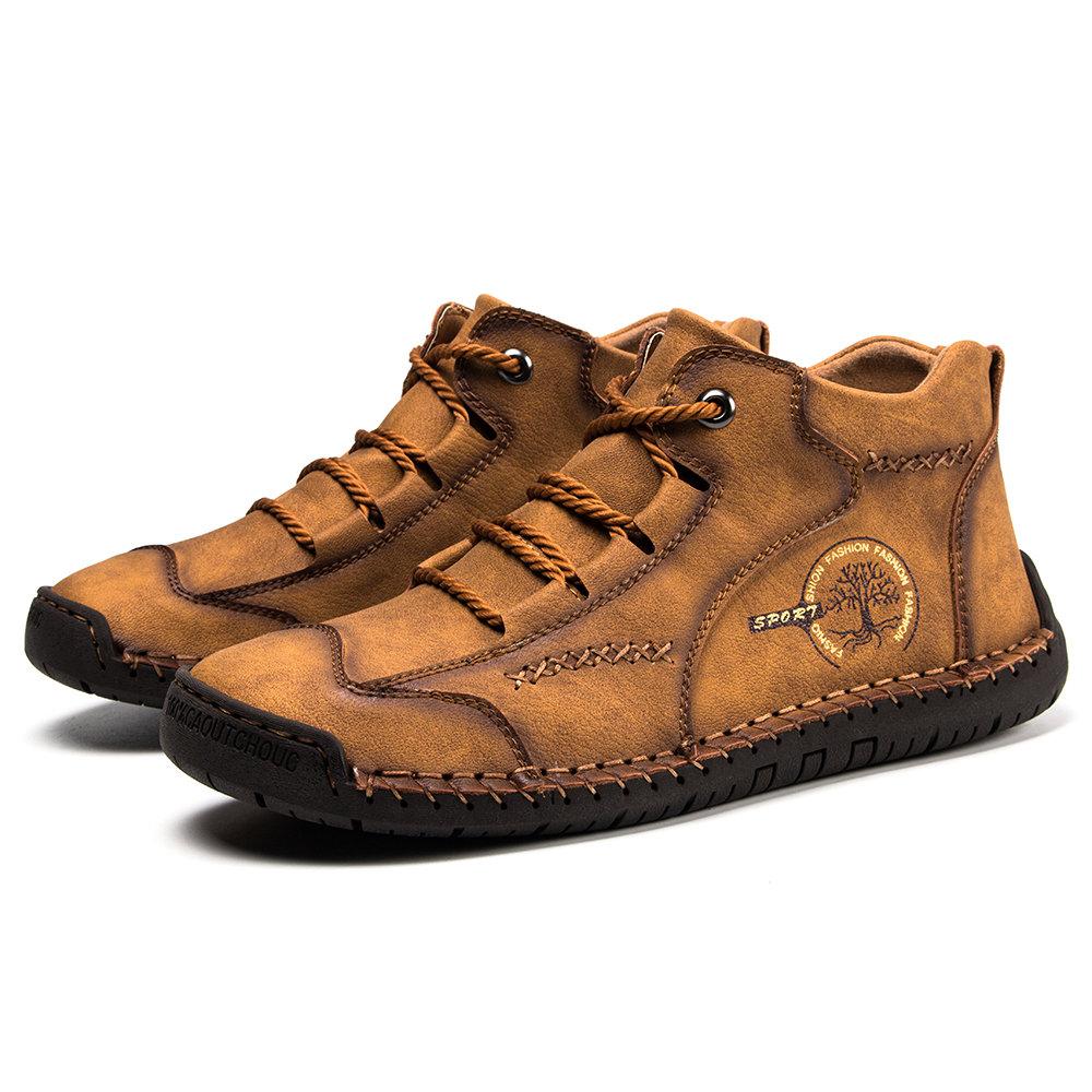 Supportive Leather Boots for Men with Cushioned Arch Support & Slip-Resistant Outsole for Everyday Comfort & Travel | Thomler
