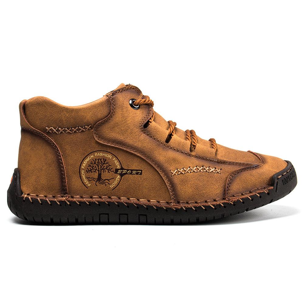 Supportive Leather Boots for Men with Cushioned Arch Support & Slip-Resistant Outsole for Everyday Comfort & Travel | Thomler