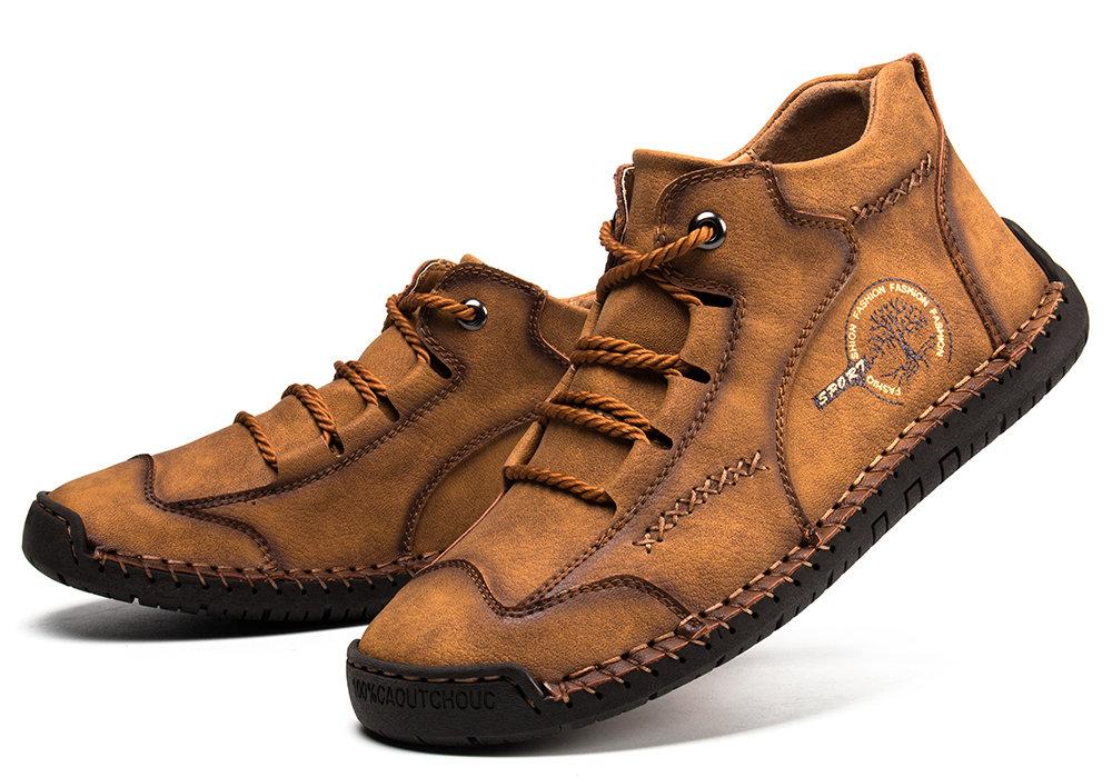 Supportive Leather Boots for Men with Cushioned Arch Support & Slip-Resistant Outsole for Everyday Comfort & Travel | Thomler