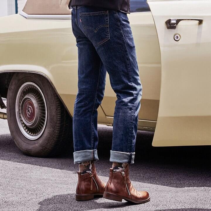 Men's Pointed-Toe Lace-Up Boots with Rubber Outsole – Classic Everyday Footwear for Work & Casual Wear | Thomler