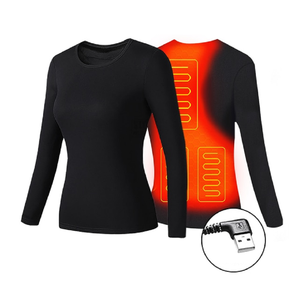 USB-Powered Heated Base Layer Set for Men & Women – Thermal Long Johns with Warming Zones | Thomler