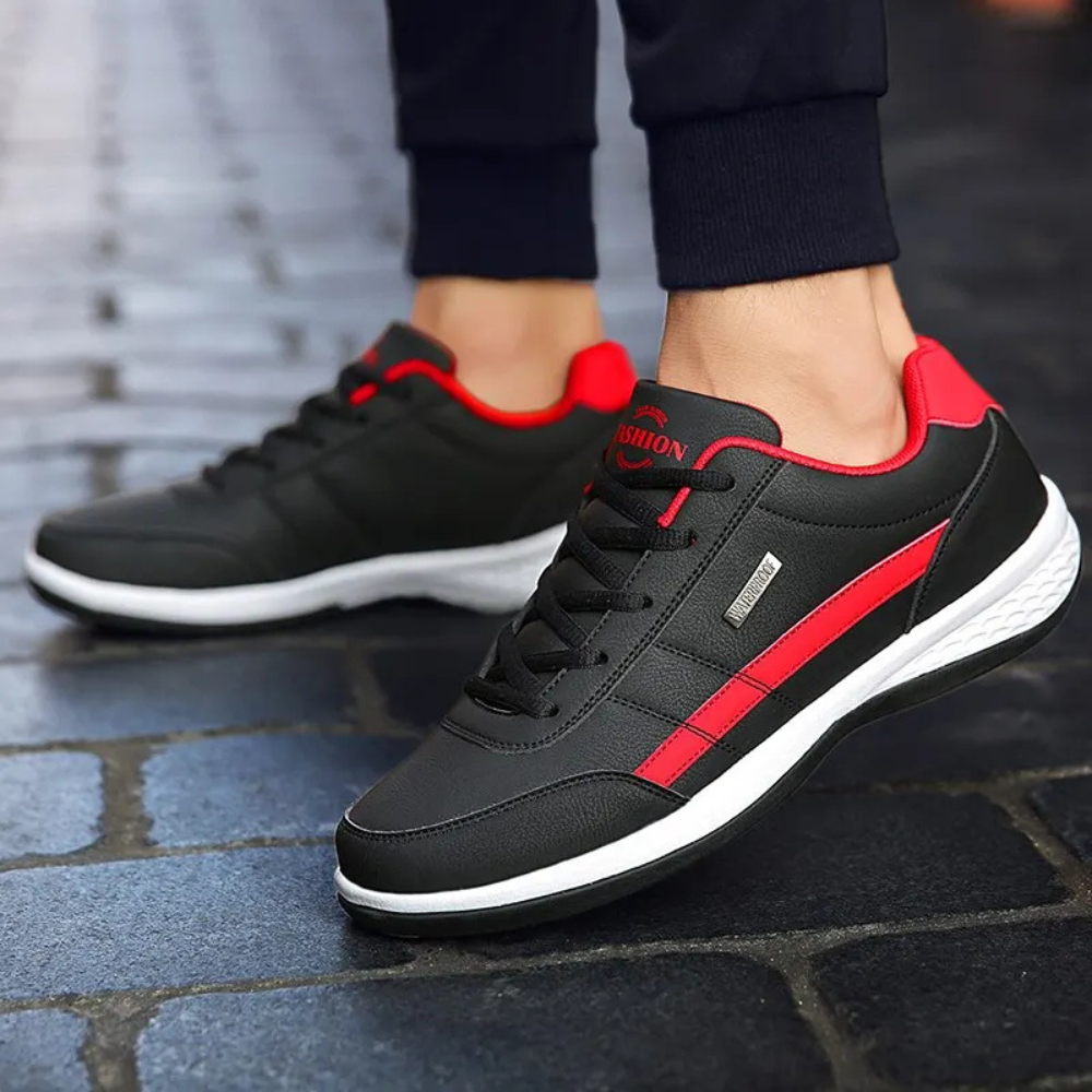 Supportive Lace-Up Sneakers for Men with Arch Support & Breathable Design | Comfort Walking Shoes for Everyday Wear | Thomler
