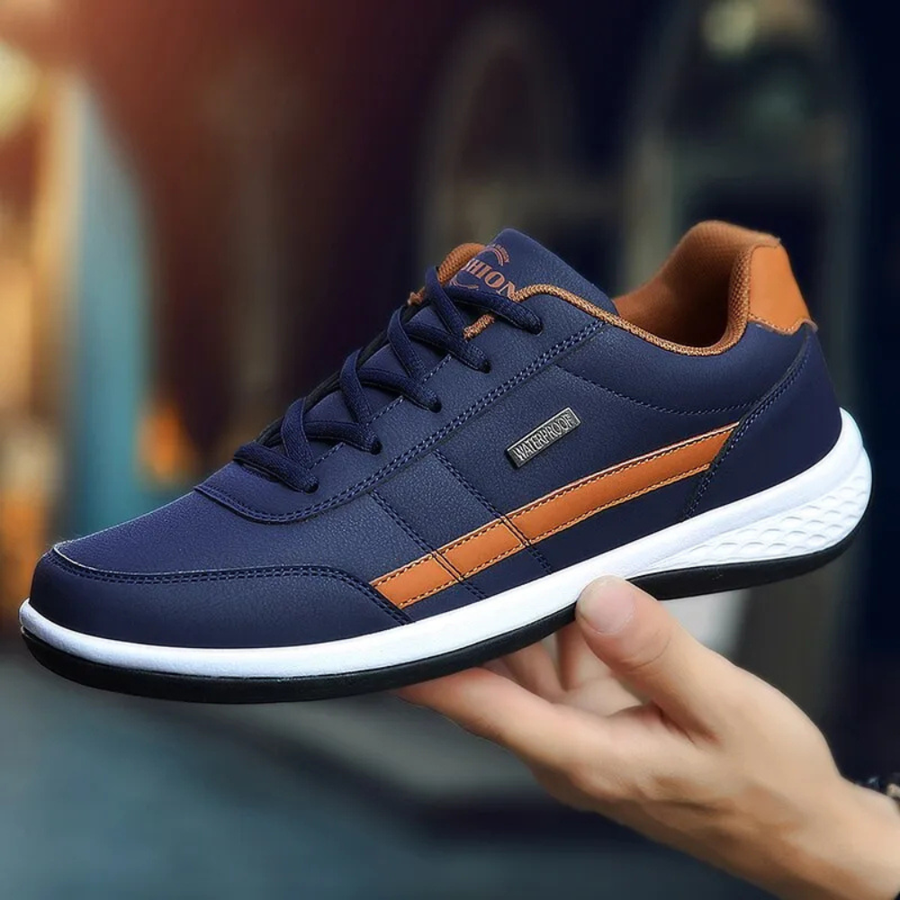 Supportive Lace-Up Sneakers for Men with Arch Support & Breathable Design | Comfort Walking Shoes for Everyday Wear | Thomler